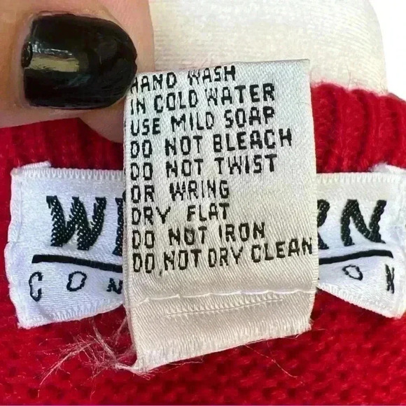 Vintage Western Connection Embellished Women’s Red Sweater Sequins Beads Size L - Picture 10 of 11